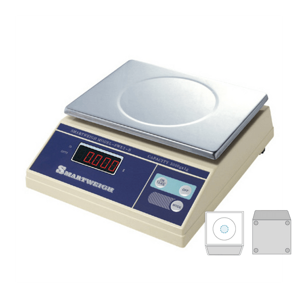White Stainless Steel Digital Scale